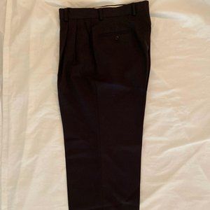 Joseph & Feiss Men’s Black Cuffed Dress Pants